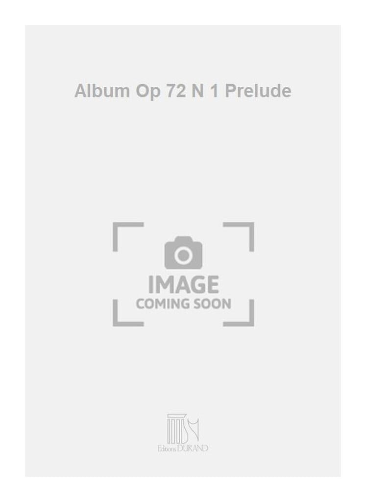 Album Op 72 N 1 Prelude Piano